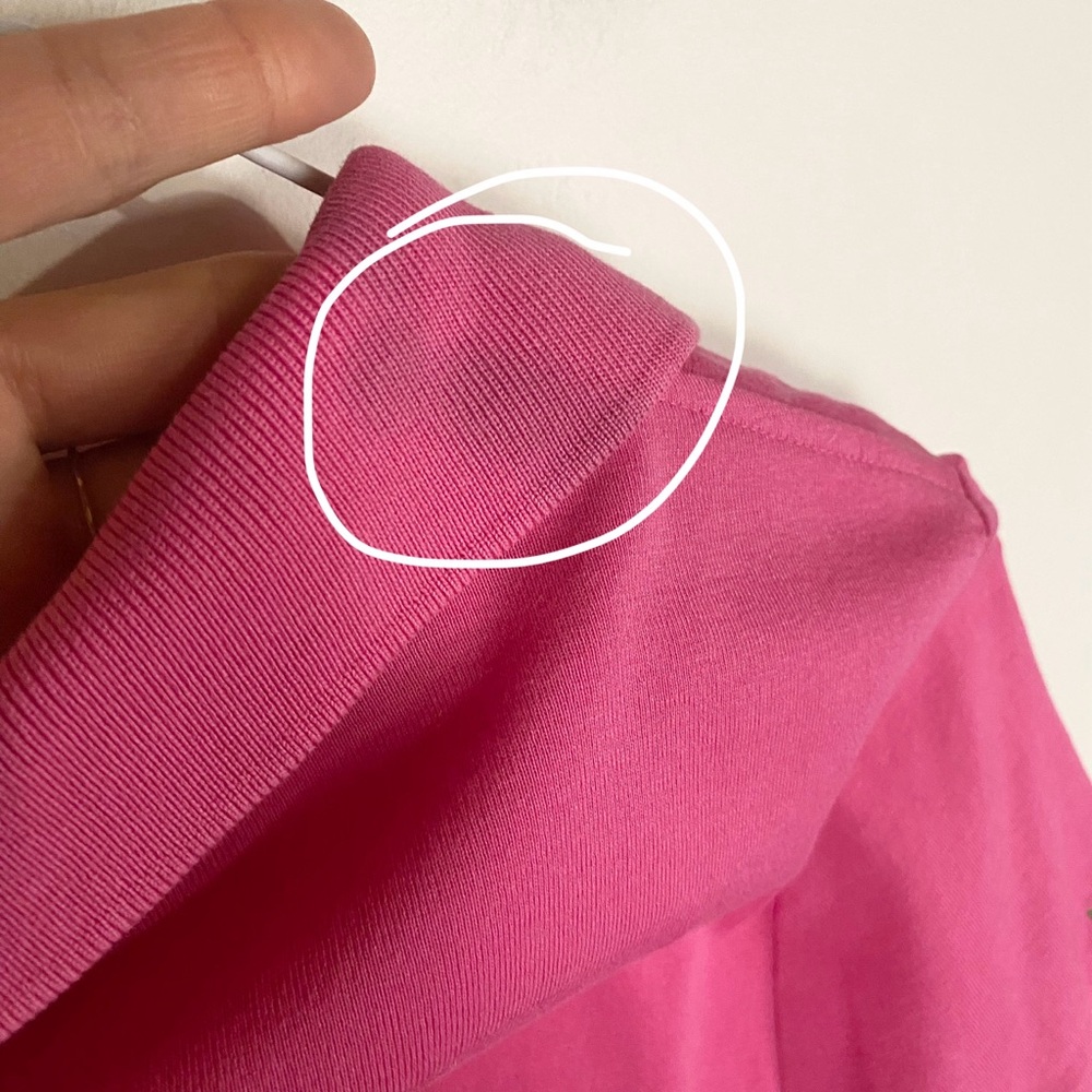 Ralph Lauren Womens Tailored Golf Fit Pink Polo Shirt size M Big Pony Preppy Y2K - Picture 11 of 15